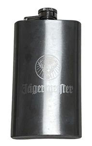 JAGERMEISTER STAINLESS STEEL 6 oz. FLASK displayed only - Picture 1 of 5