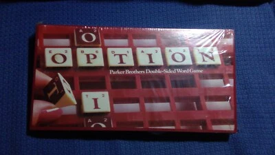 Vintage 1983 OPTION Parker Brothers Double-Sided Word Game - Factory Sealed  - Image 1 of 3