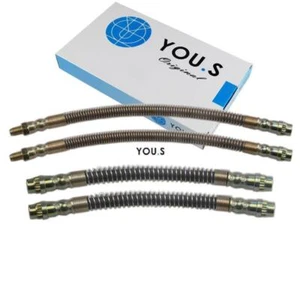 4X YOU.S Brake Hoses Set Front & Rear Axle For Citroën Saxo + Peugeot 106 - Picture 1 of 1