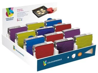 Colourworks Silicone Grab Mitts - Asst Colours - (1 Sent) - Image 1 of 4