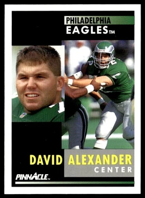 1991 Pinnacle David Alexander Philadelphia Eagles #205 - Image 1 of 2