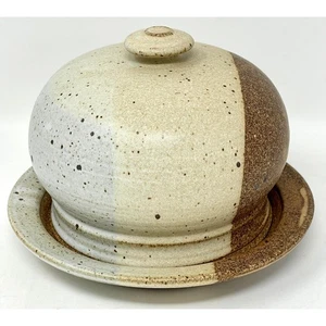 Donna & Jeff Tousley Studio Pottery Covered Plate Northwest Artist Butter Cheese - Picture 1 of 9