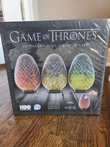 Game of Thrones 3D Dragon Eggs Jigsaw Puzzle 3 Sphere Stands 240 PCS NEW - Picture 1 of 7