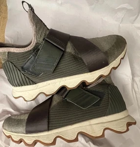 Sorel Kinetic Quarry 1 modische Damen-Sneaker Schuhe Größe 9 US grün grau - Bild 1 von 16