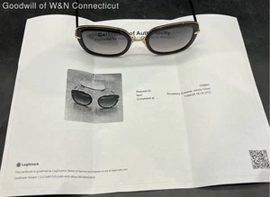 Jimmy Choo Sonnenbrille Damen schwarz/gold eckig - Bild 1 von 9