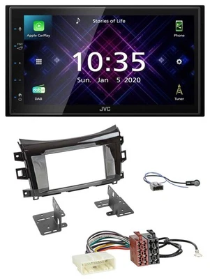 JVC DAB 2DIN MP3 Bluetooth USB Autoradio für Nissan Navarra D231 2016-2022 Radio - Bild 1 von 4