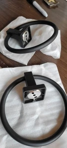 new hand towel Ring Matte Black 2 Pack New Opened Bix - Picture 1 of 6