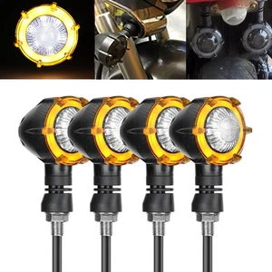 4x LED Turn Signals Lights for Honda Shadow VT ACE Aero Spirit VLX 600 750 1100 - Picture 1 of 12