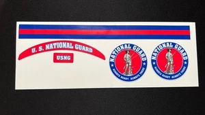 US National Guard Mini Football Helmet Decal Set - Picture 1 of 1