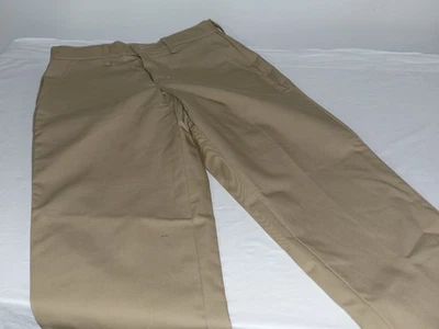 Red Kap Mens Industrial Work Pants 29x33 Heavy Duty Uniform Cotton Blend BEIGE - Image 1 of 4
