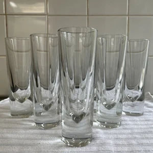 Italian Straight Sided Tapered Designer Highball Tumbler Glass Glasses - Picture 1 of 24