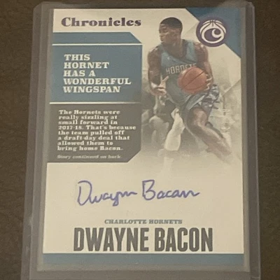 2017-18 Panini Chronicles - Autographs Dwayne Bacon #CA-DBC Purple /49 (AU, RC) - Image 1 of 2