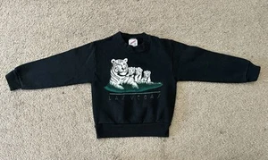 Vtg Toddler Jerzees Las Vegas White Tigers Animal Graphic Crewneck Small 6-8 - Picture 1 of 6