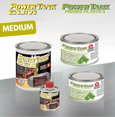  POWER TANK  Kit  medio  TRATTAMENTO PER SERBATOIO PLASTICA VETRORESINA ABS MOTO - Immagine 1 di 4