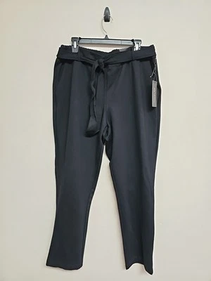NWT RACHEL ZOE Women's Pants Pull On Belted Straight  Mid Rise Stretch.Size 16 - Image 1 of 4