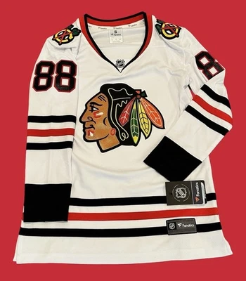 Chicago Blackhawks Jersey Womens Small White NHL Hockey Patrick Kane 88 Fanatics - Image 1 of 4