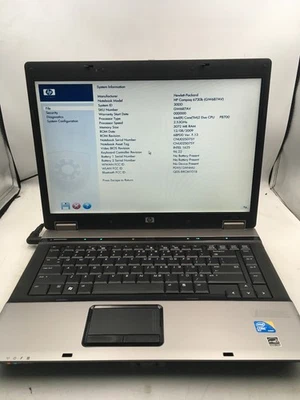 HP COMPAQ 6730B - BOOTS TO BIOS - INTEL CORE 2 DUO P8700 - NO RAM - READ - BB - Image 1 of 4
