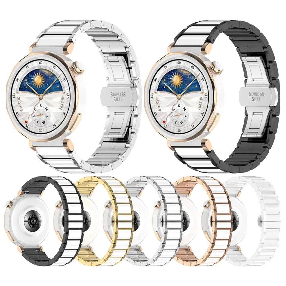 Correa de cerámica de 18 mm para correa de reloj de pulsera Garmin Venu 2S 3s / Forerunner 255S 265S Foto 1 de 4