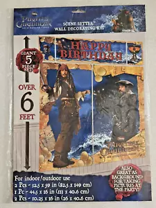 Pirates of the Caribbean Stranger Tides GIANT 5pc Birthday Party Wall Decor Kit - Picture 1 of 5