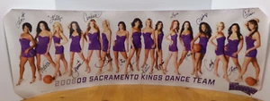RARE SIGNED BASKETBALL PHOTO 1 X 3 SACRAMENTO KINGS SEXY & HOT CHEERLEADERS TEAM - Picture 1 of 12