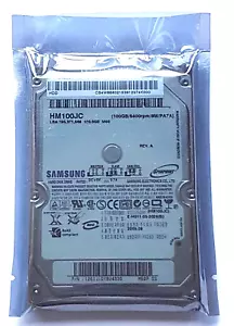 100 GB SATA Samsung Spinpoint HM100JC P-Ata 5400rpm 8MB 2.5 " Hard Drive New - Picture 1 of 1