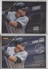 2017 Panini Black Friday Materials Hyper Plaid /10 Aaron Judge #MS-AJ Rookie RC