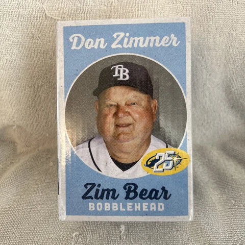Tampa Bay Rays Don Zimmer "Zim Bear" Bobblehead Tropicana Field Giveway SGA NIB Cover
