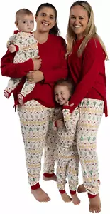 Family Christmas Pajamas Matching Sets - Organic Cotton Pjs for Kids, Toddlers, - Picture 1 of 12