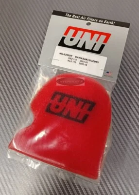 Kawasaki KLX110 2002-2023 Air Filter Uni Hi Flow Stock Airbox Air Filter KLX110L - Image 1 of 2