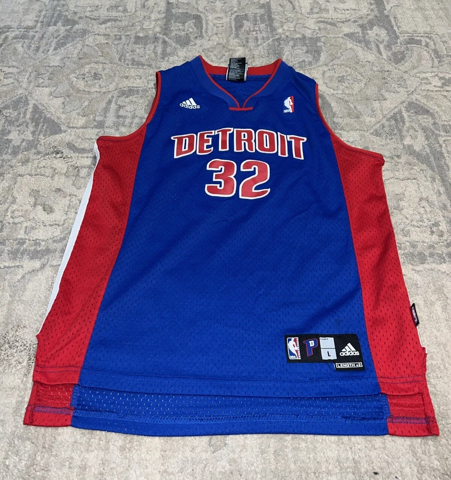 HAMILTON Detroit PISTONS Swingman ADIDAS Youth LARGE 14-16  Jersey NBA - Image 1 of 4