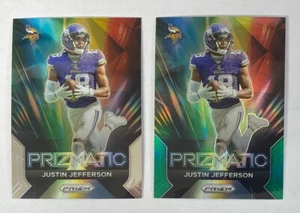 2023 Prizm Justin Jefferson Prizmatic #16 Base And Green - Bild 1 von 1