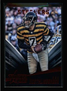 BEN ROETHLISBERGER 2015 PANINI ROOKIES & STARS #22 RED PARALLEL #273/299 BA4383