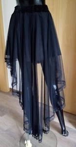 Chiffon Rock Gothic, vorne ca 44cm, hinterer Länge ca 103 cm, Gr.XL, gebraucht. - Bild 1 von 5