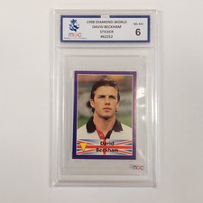 David Beckham 1998 Diamond World  MGC graded sticker England #432