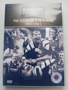Rangers Classics The Story Of 9 In A Row Parts 1 And 2 DVD Glasgow Football Club - Picture 1 of 1