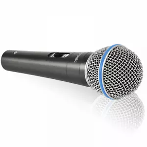 Dynamic Microphone Handheld Vocal Mic Metal Body On Off Switch inc Case and Lead - Picture 1 of 5