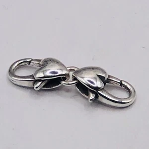 1 BRIGHTON DOUBLE HEART EXTENDER LOBSTER CLASP HOOK NWOT (1). approx 1” - Picture 1 of 6