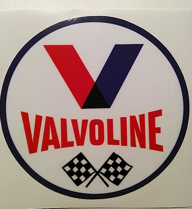 7" Valvoline motor oil sticker decal hot rod vintage look gasser drag race 18 B - Image 1 of 1