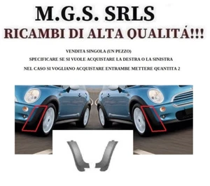 SPOILER PARAURTI ANTERIORE DETRO E O SINISTRO - NERO MINI 04/01-07/04 - Foto 1 di 4