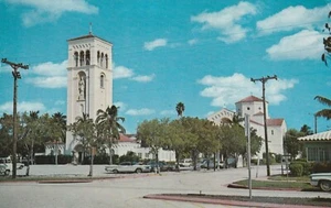 Postal de Miami Beach FL-Florida, Iglesia Católica de San Patricio, vintage c1964 - Imagen 1 de 2