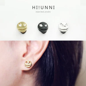 16g Nightmare before Christmas Jack earrings, men earrings, piercing fake plugs - Picture 1 of 5