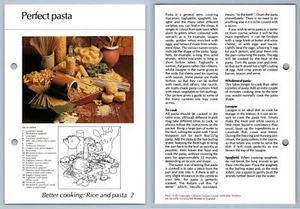 Perfect Pasta #2 Better Cooking Hamlyn All-Colour Cookery Card - Picture 1 of 1