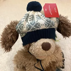 Winter Pet Dog Hat Cap SZ S / M Christmas Warm Pet Hats Woolen Dog Accessories - Picture 1 of 3