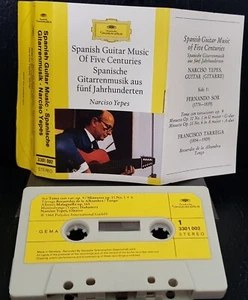 Narciso Yepes - Spanish Guitar Music of Five Centuries - 1968 cassette tape VG+ - Picture 1 of 1