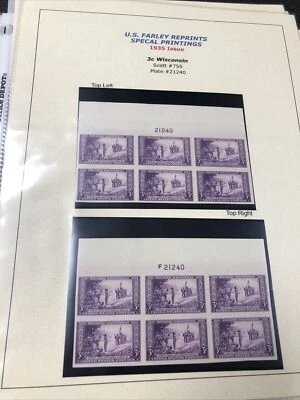 US 755 Nicolet’s Landing 3C Plate Block Of 6 ; 6 Different - Image 1 of 4