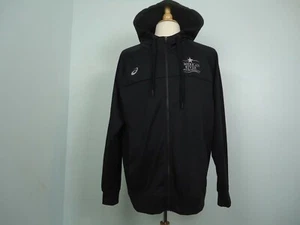 Asics Men’s Active Jacket Hooded Black Logo / Sign “American River” Size L Large - Picture 1 of 7