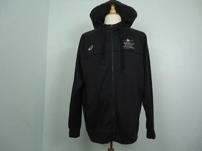 Asics Men’s Active Jacket Hooded Black Logo / Sign “American River” Size L Large - Image 1 of 4