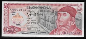 Mexico P-64 20 Pesos 1977 Unc - Picture 1 of 1