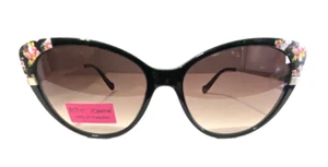 BETSEY JOHNSON SUNGLASS model FLEUALLURE color BLACK - Picture 1 of 2