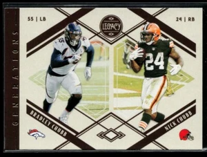 2021 Panini Legacy Generations #G-9 Bradley Chubb/Nick Chubb - Picture 1 of 2